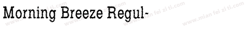 Morning Breeze Regul字体转换